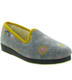 chaussons et pantoufles - Charentaise - femme - Synthétique - Gris - Semelflex