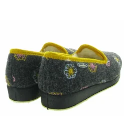 chaussons et pantoufles - Charentaise - femme - Synthétique - Gris - Semelflex