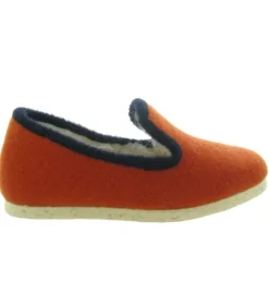 chaussons et pantoufles - Charentaise - femme - Synthétique - Orange - Chiceasy
