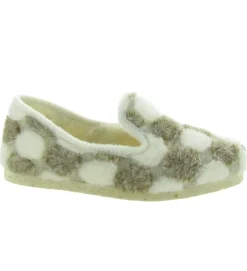 chaussons et pantoufles - Charentaise - femme - Synthétique - Beige - Chiceasy
