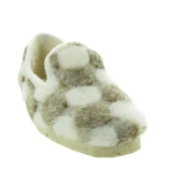 chaussons et pantoufles - Charentaise - femme - Synthétique - Beige - Chiceasy