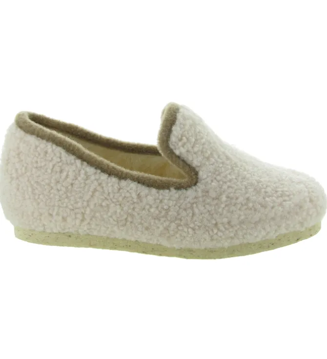 chaussons et pantoufles - Charentaise - femme - Synthétique - Beige - Chiceasy