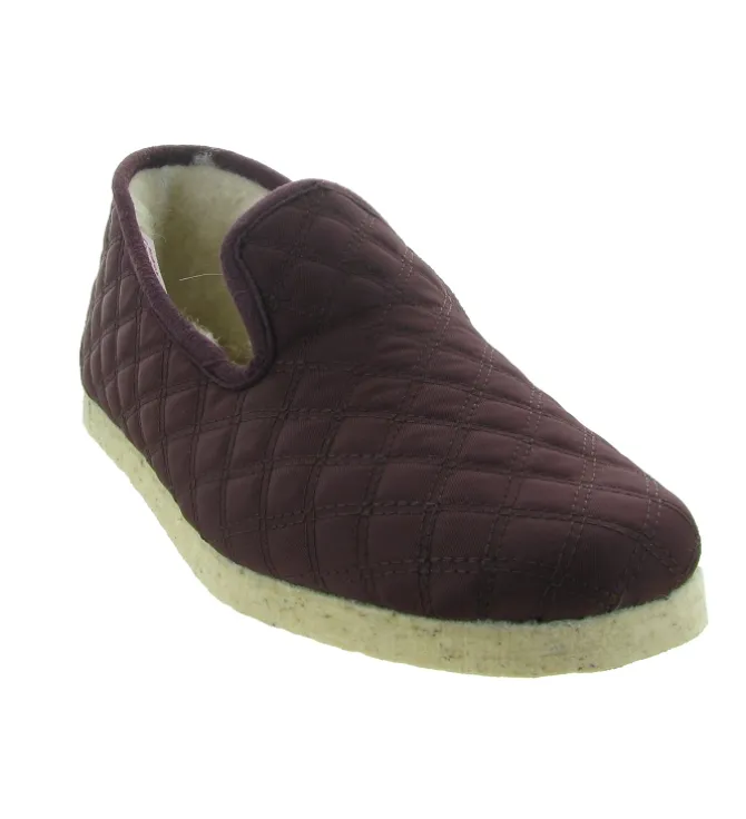 chaussons et pantoufles - Charentaise - femme - Synthétique - Anthracite - Chiceasy