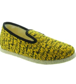 chaussons et pantoufles - Charentaise - femme - Synthétique - Jaune - Chausse mouton