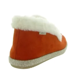 chaussons et pantoufles - Charentaise - femme - Synthétique - Orange - La maison de l espadrille