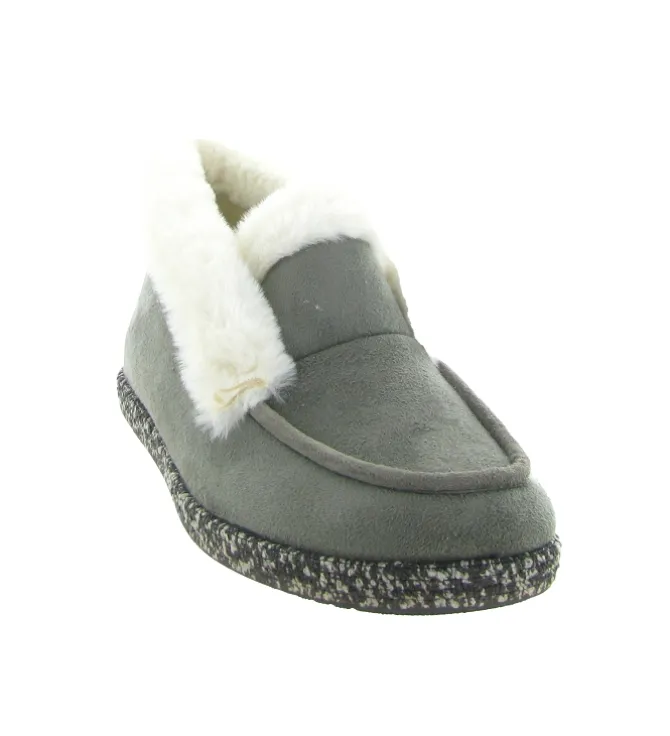 chaussons et pantoufles - Charentaise - femme - Synthétique - Gris - La maison de l espadrille