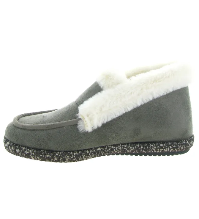 chaussons et pantoufles - Charentaise - femme - Synthétique - Gris - La maison de l espadrille