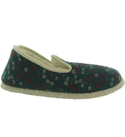 chaussons et pantoufles - Charentaise - femme - Textile - Vert - Rondinaud