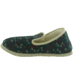 chaussons et pantoufles - Charentaise - femme - Textile - Vert - Rondinaud
