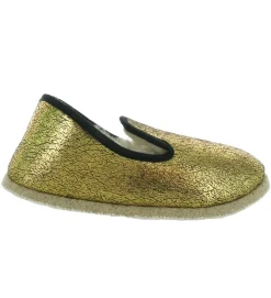 chaussons et pantoufles - Charentaise - femme - Textile - Or - Rondinaud