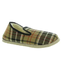 chaussons et pantoufles - Charentaise - femme - Textile - Beige - Rondinaud