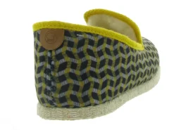 chaussons et pantoufles - Charentaise - femme - Synthétique - Jaune - Chausse mouton