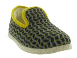 chaussons et pantoufles - Charentaise - femme - Synthétique - Jaune - Chausse mouton