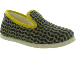 chaussons et pantoufles - Charentaise - femme - Synthétique - Jaune - Chausse mouton