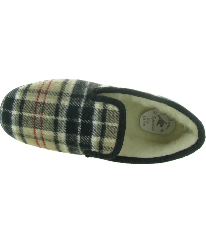 chaussons et pantoufles - Charentaises - homme - Synthétique - Noir - La maison de l espadrille