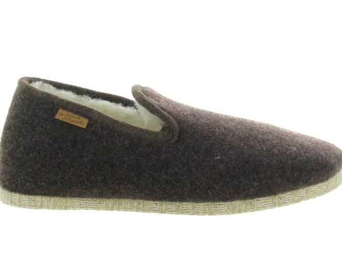 chaussons et pantoufles - Charentaises - homme - Synthétique - Marron - La maison de l espadrille