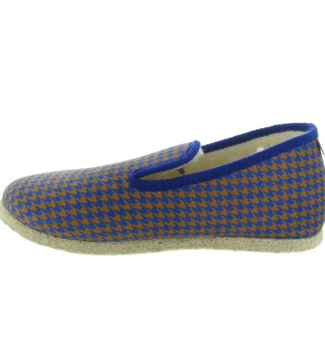 chaussons et pantoufles - Charentaises - homme - Synthétique - Bleu Marine - Chausse mouton