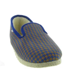chaussons et pantoufles - Charentaises - homme - Synthétique - Bleu Marine - Chausse mouton