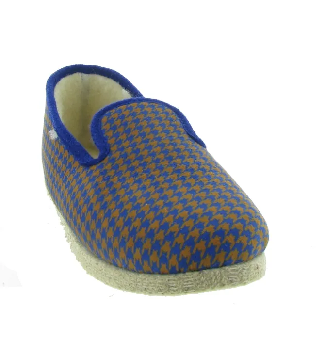chaussons et pantoufles - Charentaises - homme - Synthétique - Bleu Marine - Chausse mouton