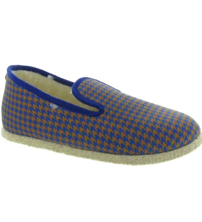 chaussons et pantoufles - Charentaises - homme - Synthétique - Bleu Marine - Chausse mouton
