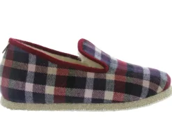 chaussons et pantoufles - Charentaises - homme - Synthétique - Rouge - Chausse mouton