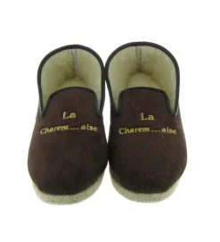 chaussons et pantoufles - Charentaises - homme - Textile - Marron - Rondinaud