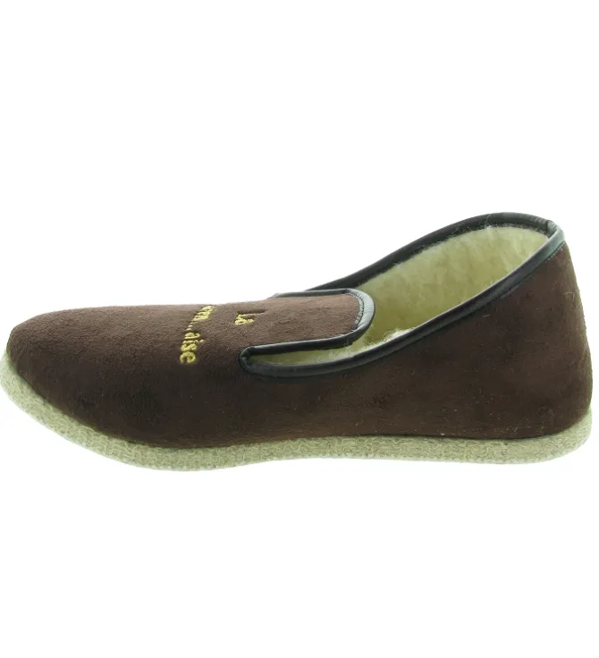 chaussons et pantoufles - Charentaises - homme - Textile - Marron - Rondinaud