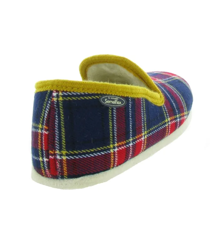 chaussons et pantoufles - Charentaises - homme - Synthétique - Rouge - Semelflex
