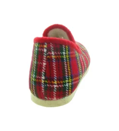 chaussons et pantoufles - Charentaises - homme - Synthétique - Rouge - Chiceasy