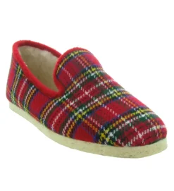 chaussons et pantoufles - Charentaises - homme - Synthétique - Rouge - Chiceasy