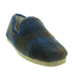chaussons et pantoufles - Charentaises - homme - Synthétique - Bleu Marine - Chiceasy