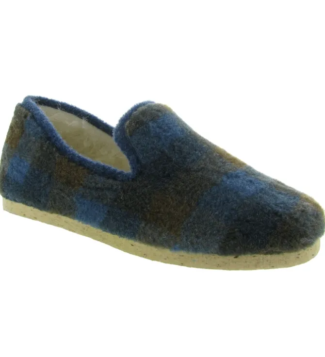chaussons et pantoufles - Charentaises - homme - Synthétique - Bleu Marine - Chiceasy