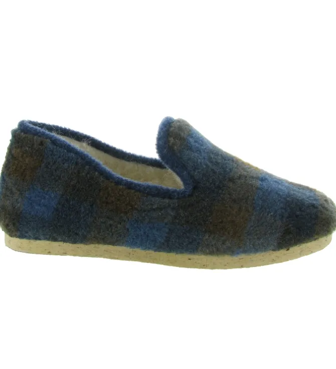chaussons et pantoufles - Charentaises - homme - Synthétique - Bleu Marine - Chiceasy