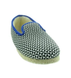 chaussons et pantoufles - Charentaises - homme - Synthétique - Bleu - Chausse mouton