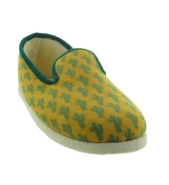 chaussons et pantoufles - Charentaises - homme - Synthétique - Jaune - Chausse mouton