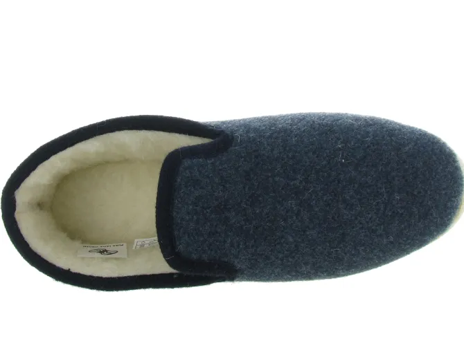 chaussons et pantoufles - Charentaises - homme - Synthétique - Bleu Marine - La maison de l espadrille