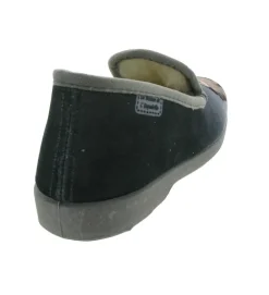 chaussons et pantoufles - Charentaises - homme - Toile - Gris - La maison de l espadrille