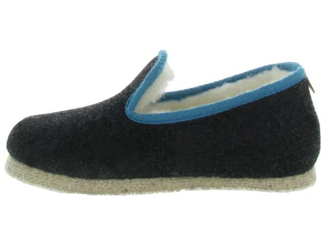 chaussons et pantoufles - - femme - Synthétique - Noir - Chausse mouton