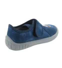 chaussons et pantoufles - - junior garcon - Toile - Bleu Marine - Superfit