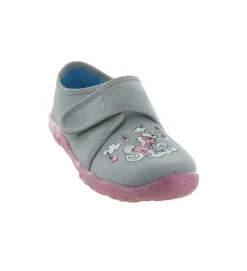 chaussons et pantoufles - - junior fille - Toile - Gris - Superfit