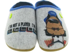 chaussons et pantoufles - - junior garcon - Synthétique - Gris - Hot potatoes