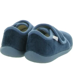 chaussons et pantoufles - - junior garcon - Cuir - Bleu - Bellamy