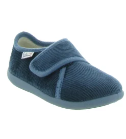 chaussons et pantoufles - - junior garcon - Cuir - Bleu - Bellamy