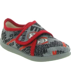 chaussons et pantoufles - - junior garcon - Cuir - Gris - Bellamy