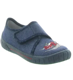 chaussons et pantoufles - - junior garcon - Toile - Bleu - Superfit