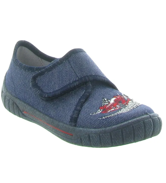 chaussons et pantoufles - - junior garcon - Toile - Bleu - Superfit