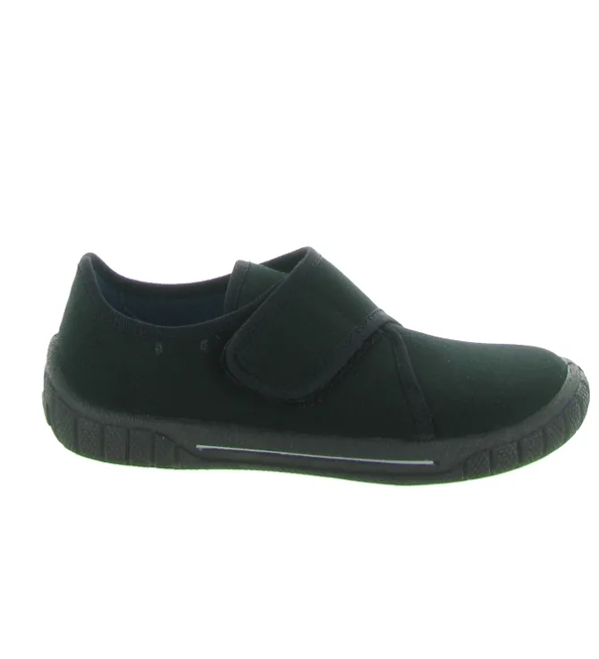 chaussons et pantoufles - - junior garcon - Toile - Noir - Superfit