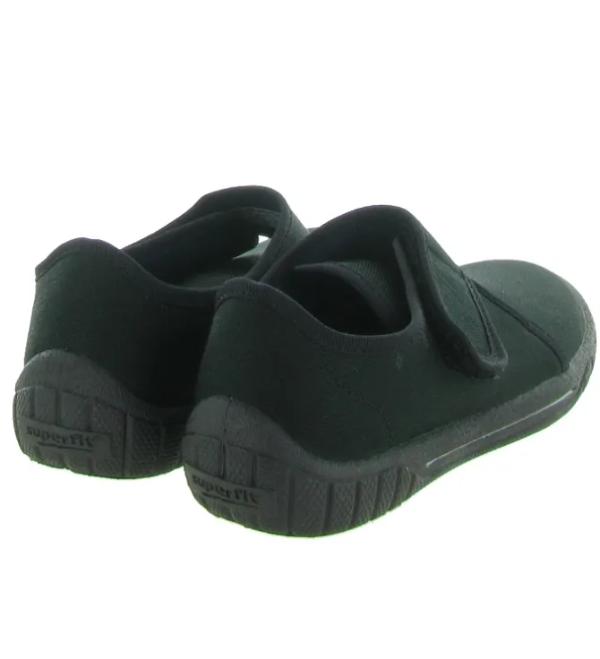 chaussons et pantoufles - - junior garcon - Toile - Noir - Superfit