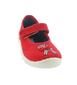 chaussons et pantoufles - - junior fille - Toile - Rouge - Superfit