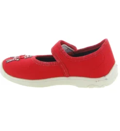 chaussons et pantoufles - - junior fille - Toile - Rouge - Superfit